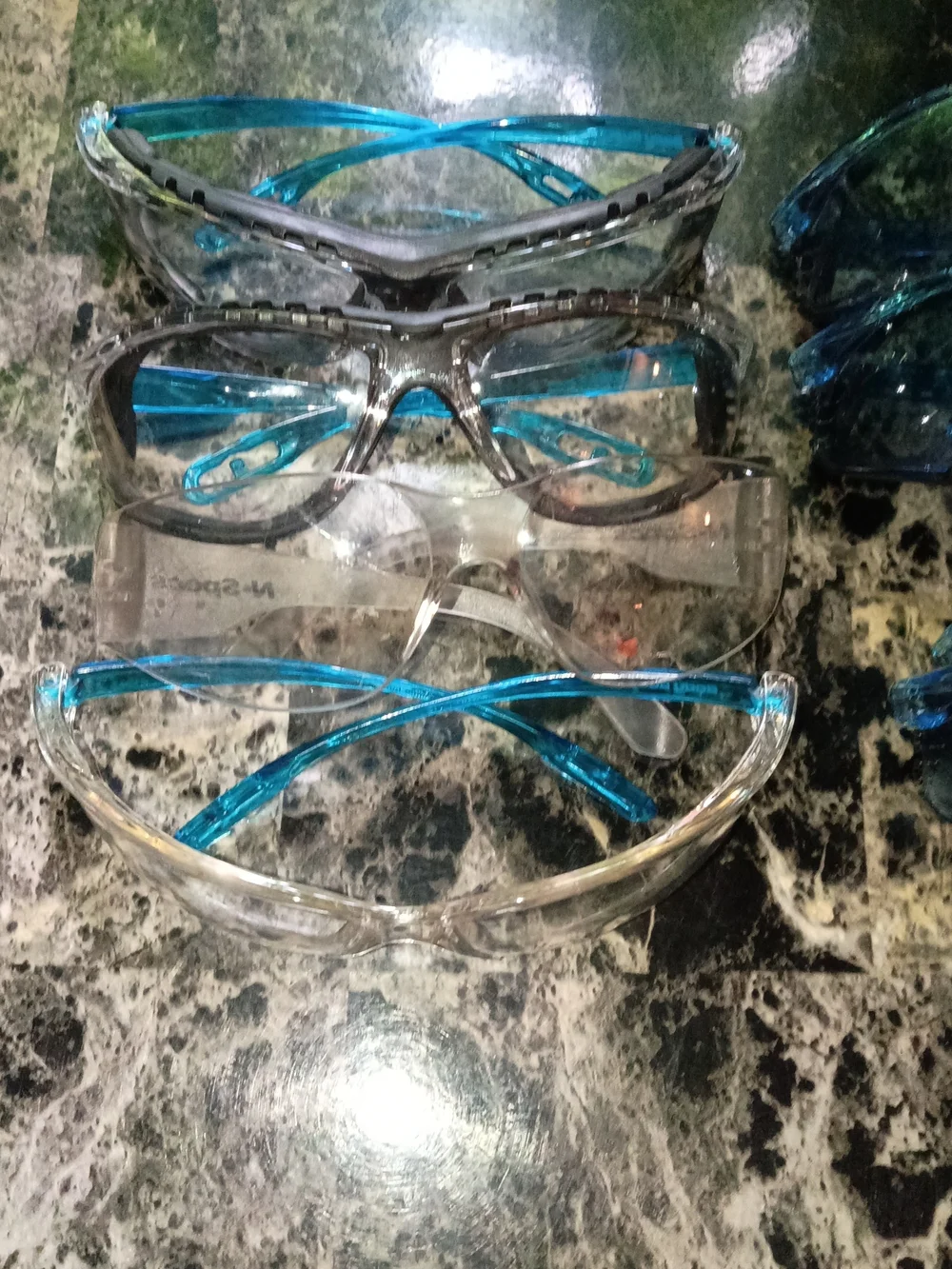 Clear and Blue Tinted Safety Glasses  - Bundle